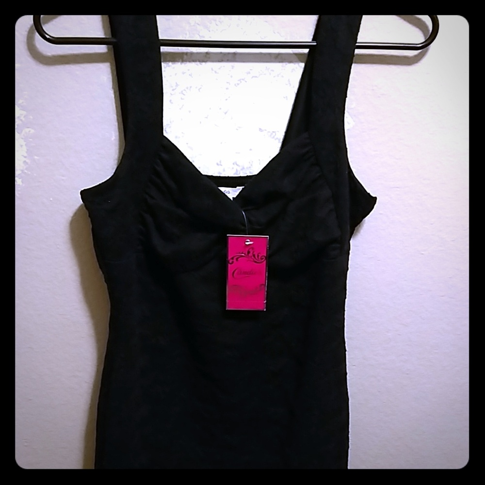 Black fitted candies dress